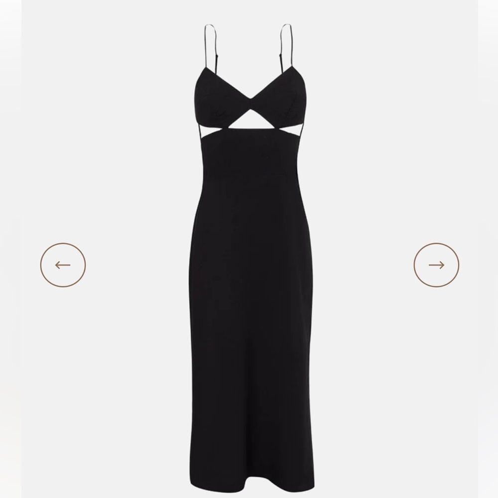 Vix Paula Hermanny | Black A-line midi dress | Size 8/10 NWT
